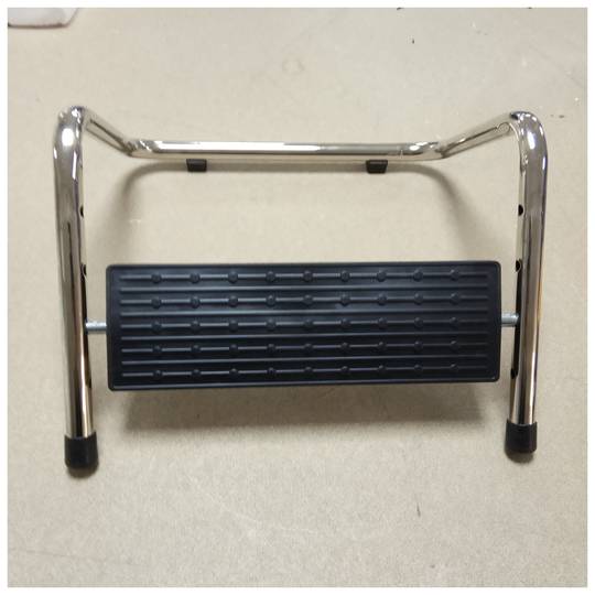 Schwarze Kunststoff verstellbare Plattformfußstütze 278 x 88 mm 4 Stufen