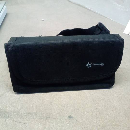 Carteira de garçom para notas e moedas de euro com classificador e cinto e fecho magnético