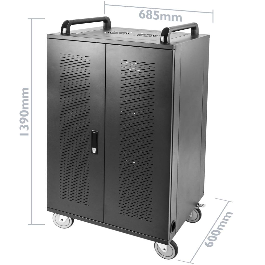 Transport cabinet for 36 laptop, notebook and tablet black