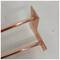 Gambe per tavoli e mobili Gambe in acciaio 2 aste 71 cm rame 4 pezzi