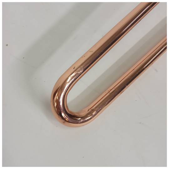 Gambe per tavoli e mobili Gambe in acciaio 2 aste 71 cm rame 4 pezzi