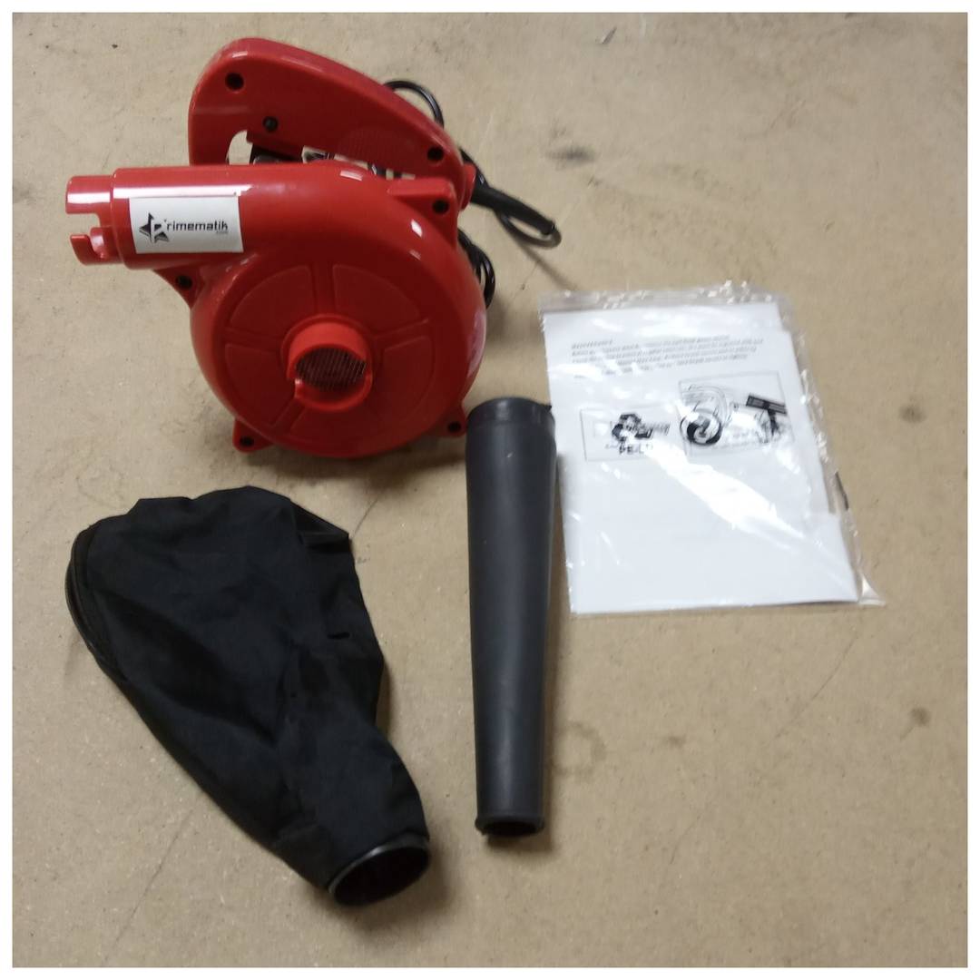 600 W tragbarer elektrischer Gebläsestaubsauger für Blätter, Staub, Schmutz