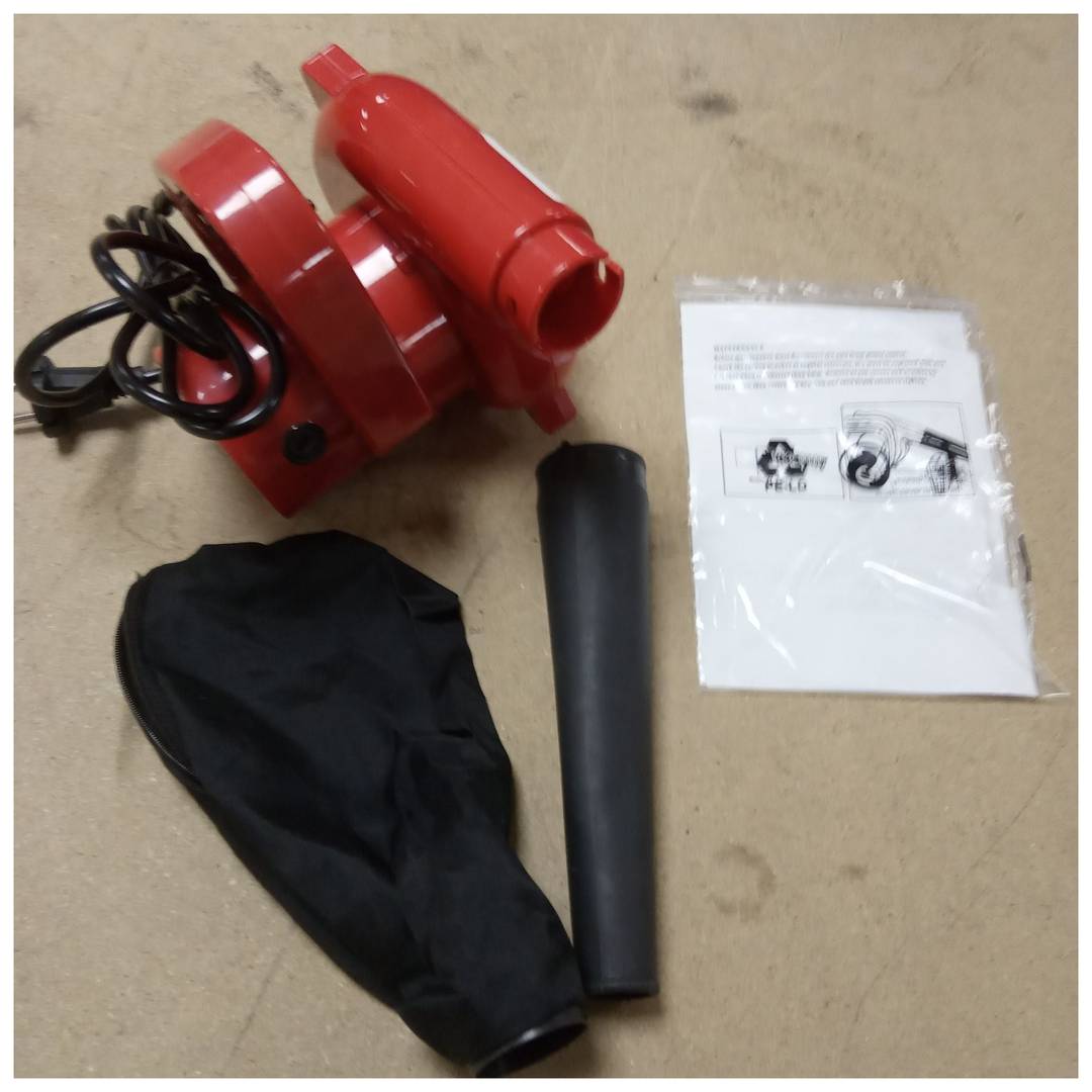 600 W tragbarer elektrischer Gebläsestaubsauger für Blätter, Staub, Schmutz