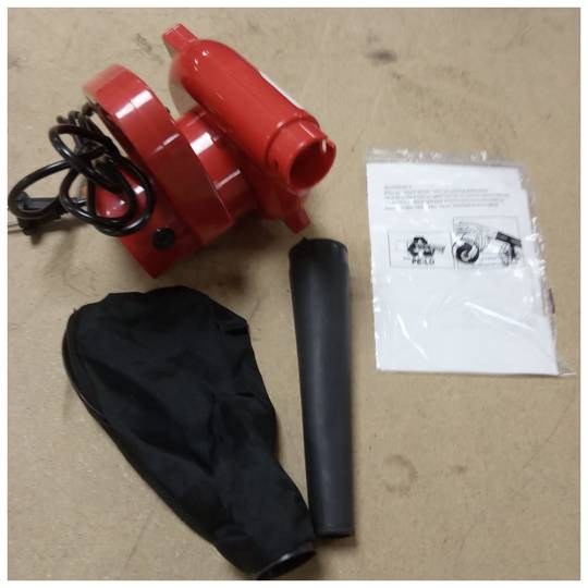 600 W tragbarer elektrischer Gebläsestaubsauger für Blätter, Staub, Schmutz