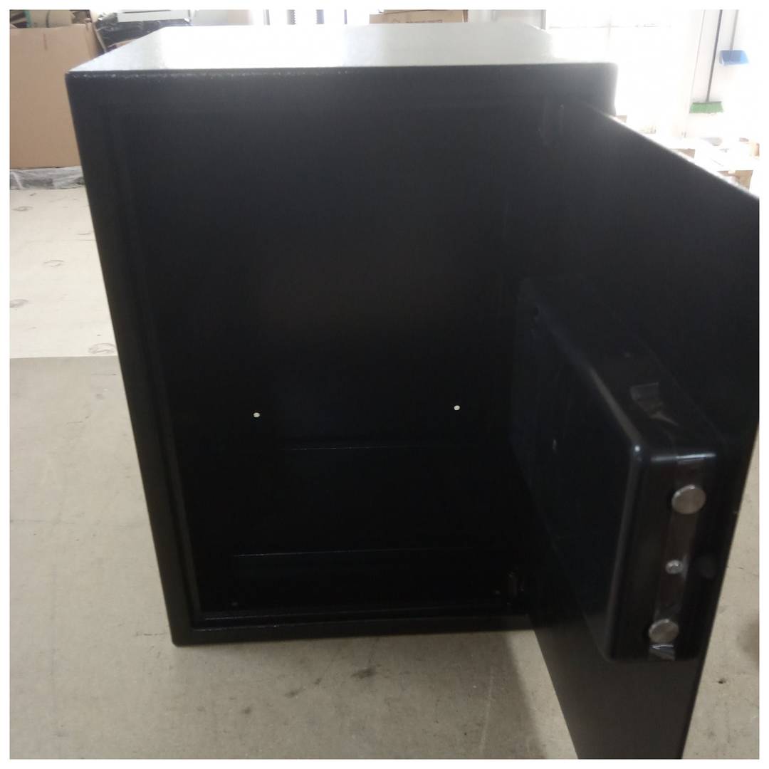 Caja fuerte de seguridad de acero con código electrónico digital 36x33x50cm negra