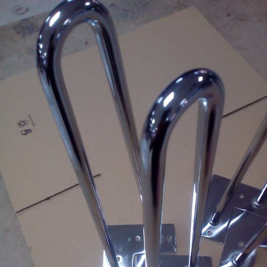 Poten voor tafel en meubels Chromen poten 2 stangen 41 cm 4-pack