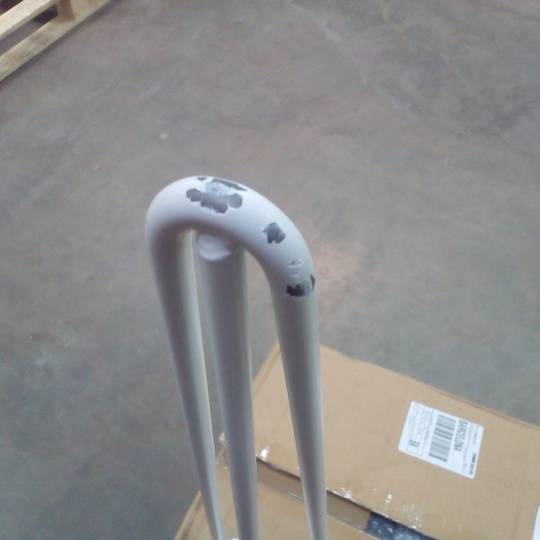 Füße für Tisch und Möbel Stahlbeine 3 Stäbe 71 cm weiß 4er Pack