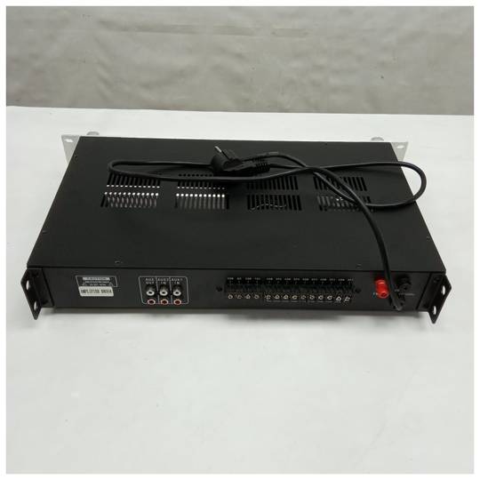 Amplificador de som profissional 150W 110V 5 zonas com rack MIC AUX FM MP3