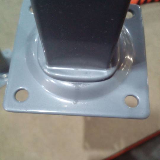 Square legs L25 x 400 mm 4-pack gray