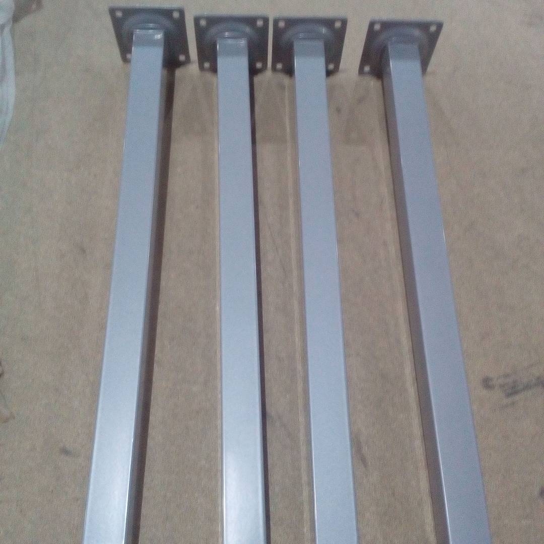 Square legs L25 x 400 mm 4-pack gray