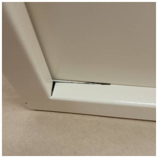 Steel security safe with keys 35 x 25 x 25 cm beige