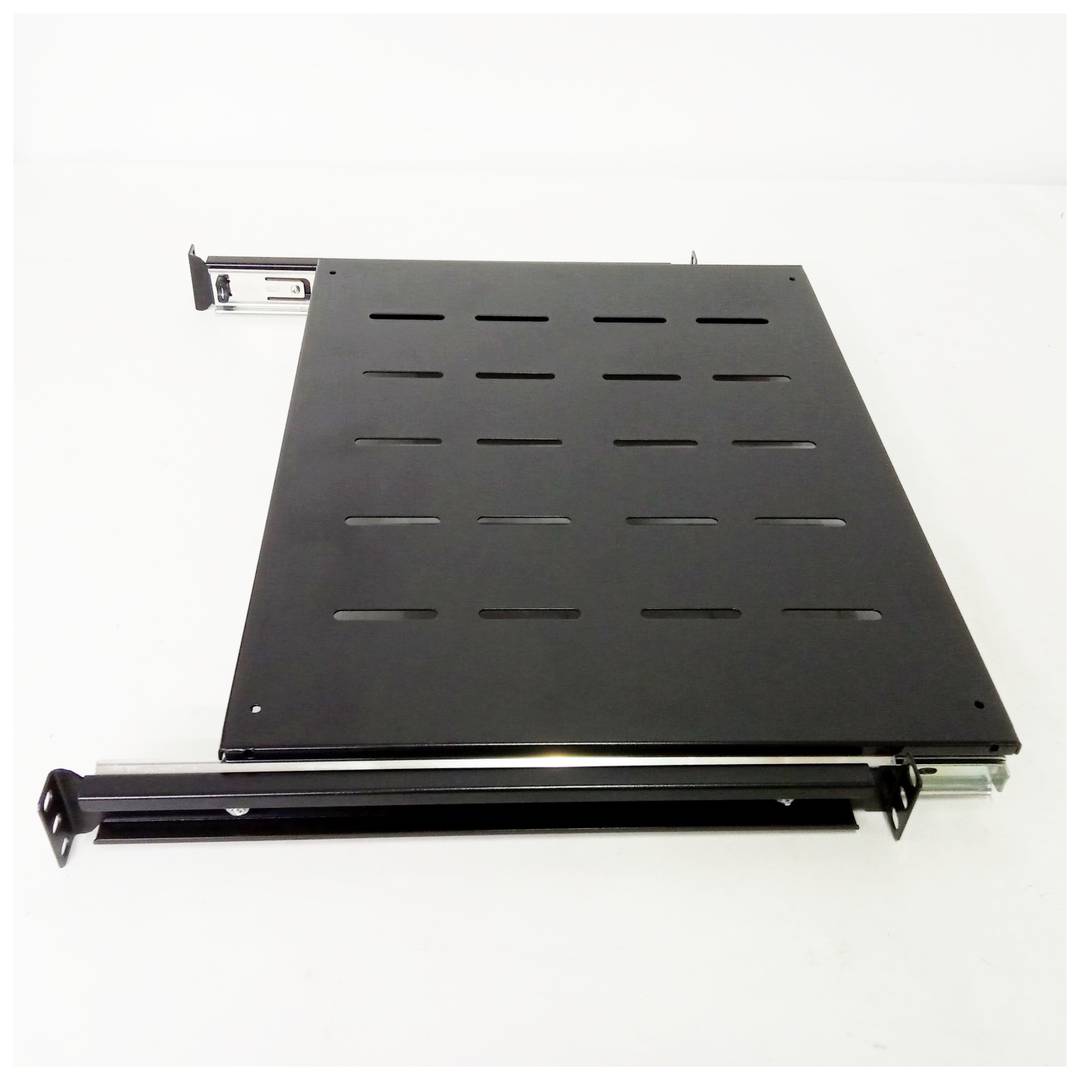 Prateleira telescópica para rack 1U 19 e 350 mm de profundidade
