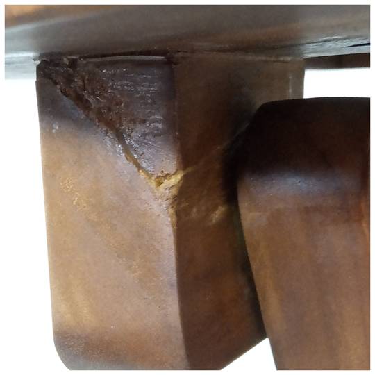Tavolo pieghevole rotondo da 80 cm per giardino esterno in legno di teak certificato
