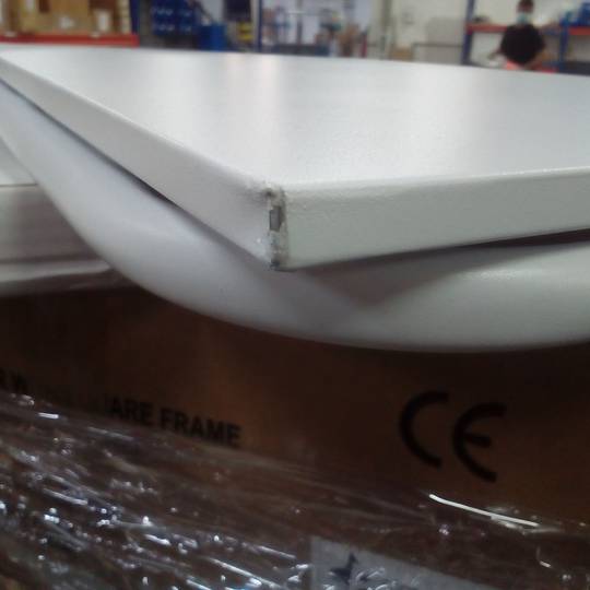 Metallklapptisch für Balkon 60x40cm weiß