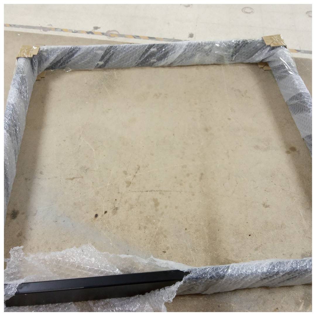 Prostokątne nóżki do stołu. Czarne stalowe nogi 800 x 80 x 730 mm 2-pak