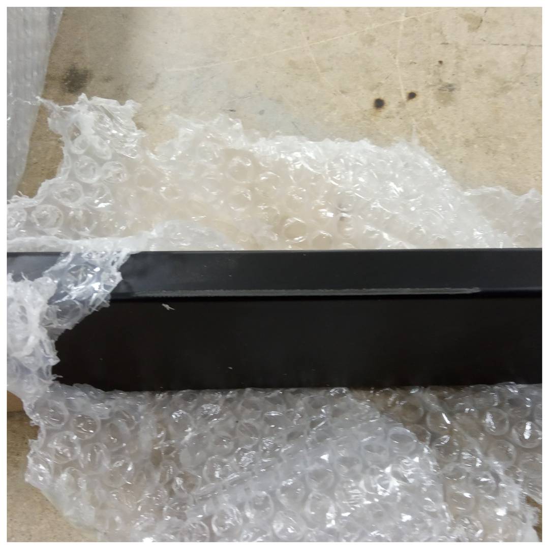 Prostokątne nóżki do stołu. Czarne stalowe nogi 800 x 80 x 730 mm 2-pak