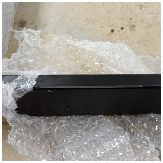 Prostokątne nóżki do stołu. Czarne stalowe nogi 800 x 80 x 730 mm 2-pak