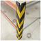 80cm reflective rubber protector for corners in black and yellow