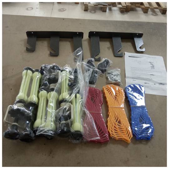 Enrotllador triple per fons d'estudi de fotografia de paret