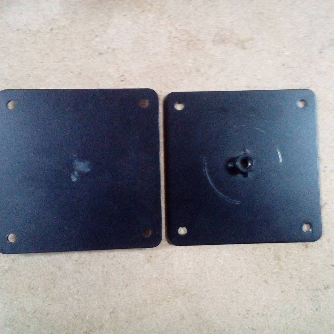 Ronde poten voor tafel en meubels. Zwart stalen poten 72-75 cm 4-pack