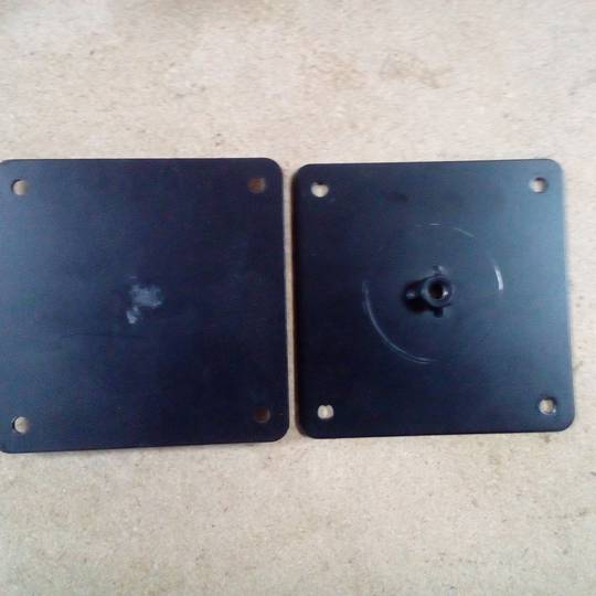 Ronde poten voor tafel en meubels. Zwart stalen poten 72-75 cm 4-pack