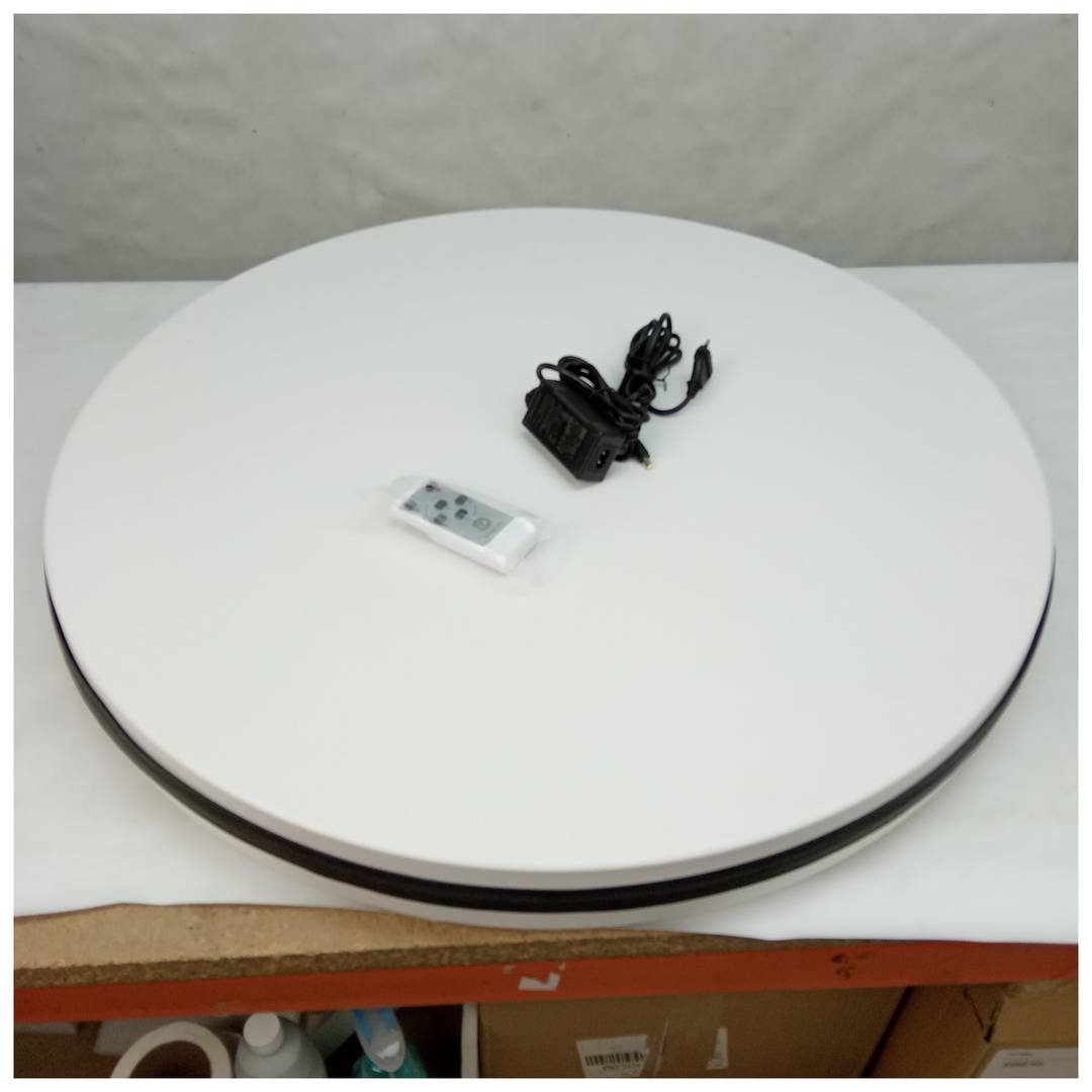 Base girevole elettrica da 80 cm e carico 100Kg. Piattaforma rotante.