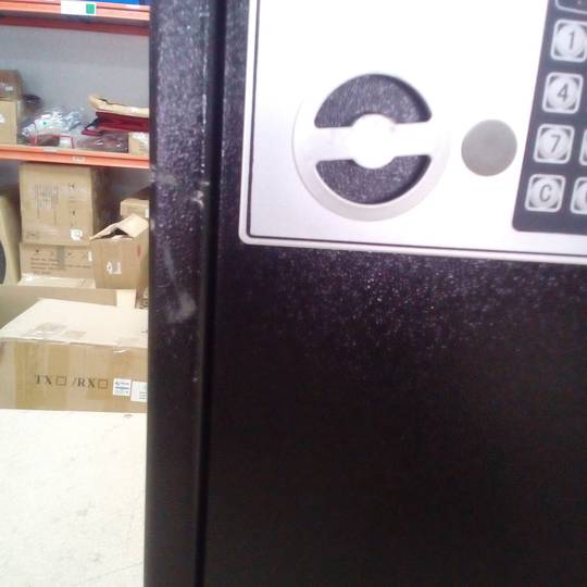 Armadietto portachiavi con 60 ganci. Cassaforte con codice elettronico 35x13x55cm nera