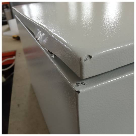Metal electrical distribution box with IP65 protection for wall mounting 400x300x250mm