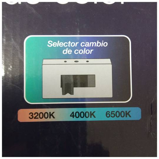 18W square led ceiling light 330 mm surface with color selector (day / white / warm) 1260 lumens