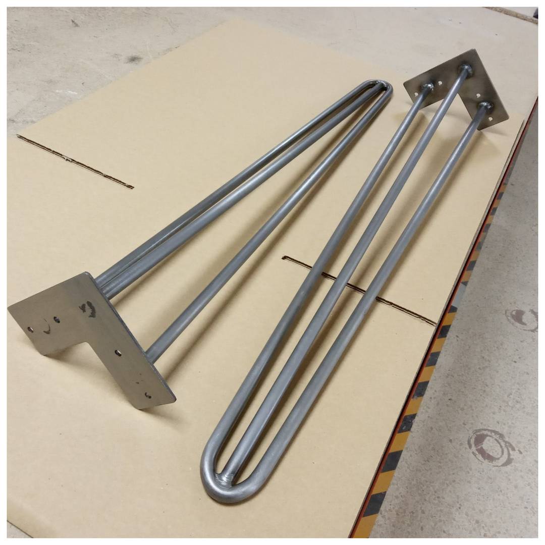 Tafelpoten 3 staven 71cm 4-pack staal