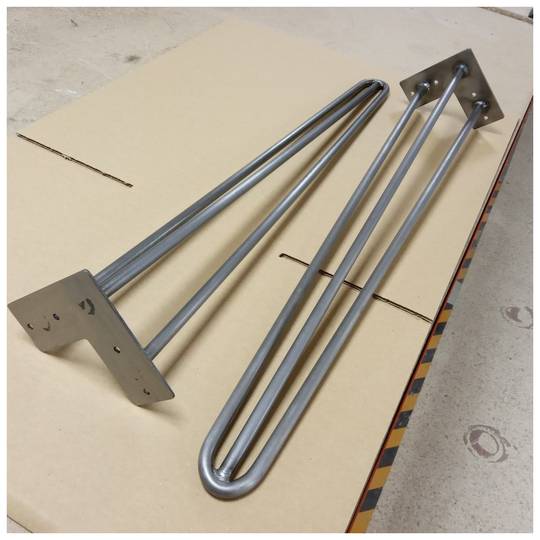 Tafelpoten 3 staven 71cm 4-pack staal