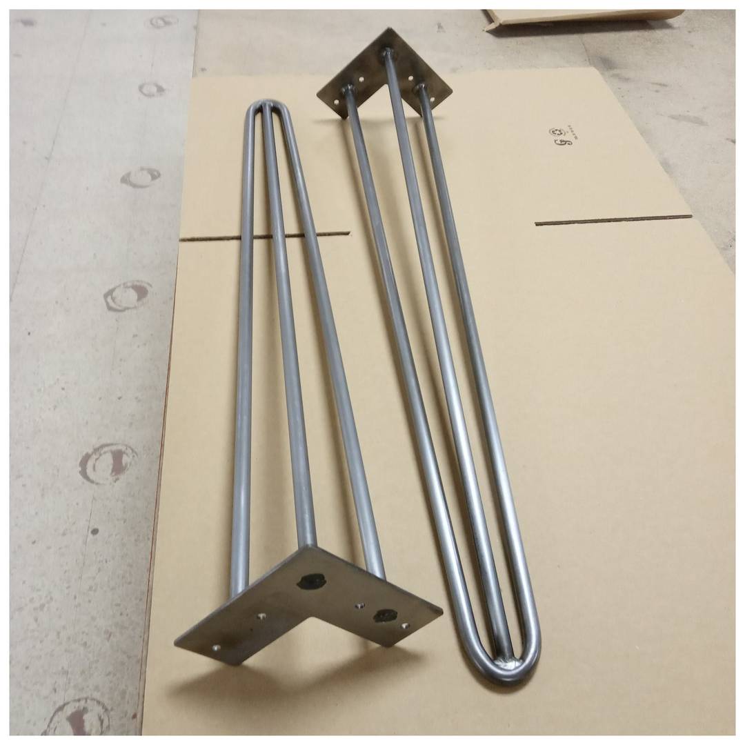 Tafelpoten 3 staven 71cm 4-pack staal