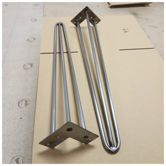 Tafelpoten 3 staven 71cm 4-pack staal