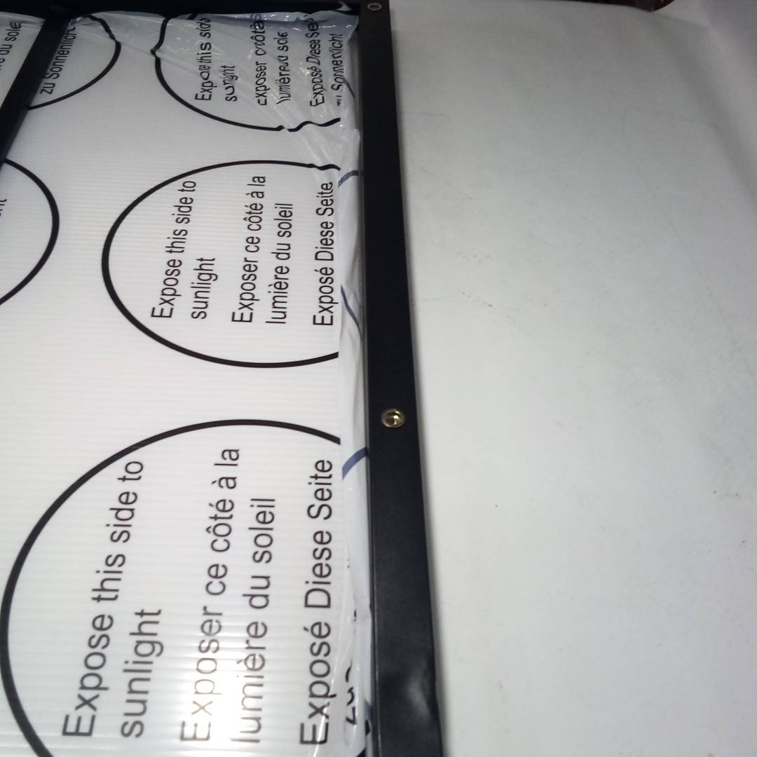 Tettuccio di protezione 100 x 100 cm classico Tettuccio per porte e finestre con supporto in acciaio nero