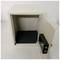 Steel security safe with keys 38 x 30 x 30 cm beige