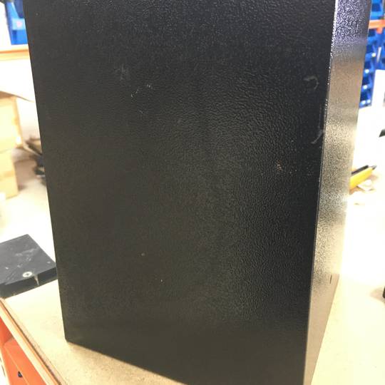 Cofre de segurança em aço com chaves 31 x 20 x 20 cm preto