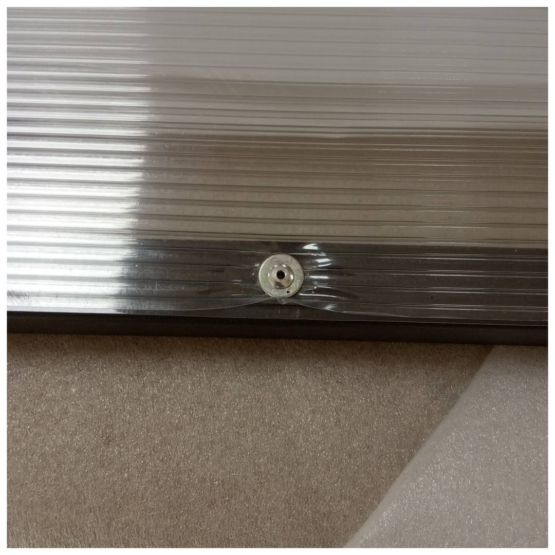 Tettuccio di protezione 100 x 100 cm classico Tettuccio per porte e finestre con supporto in acciaio nero