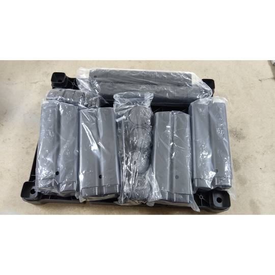 Auxiliary table 3 levels for printer with wheels