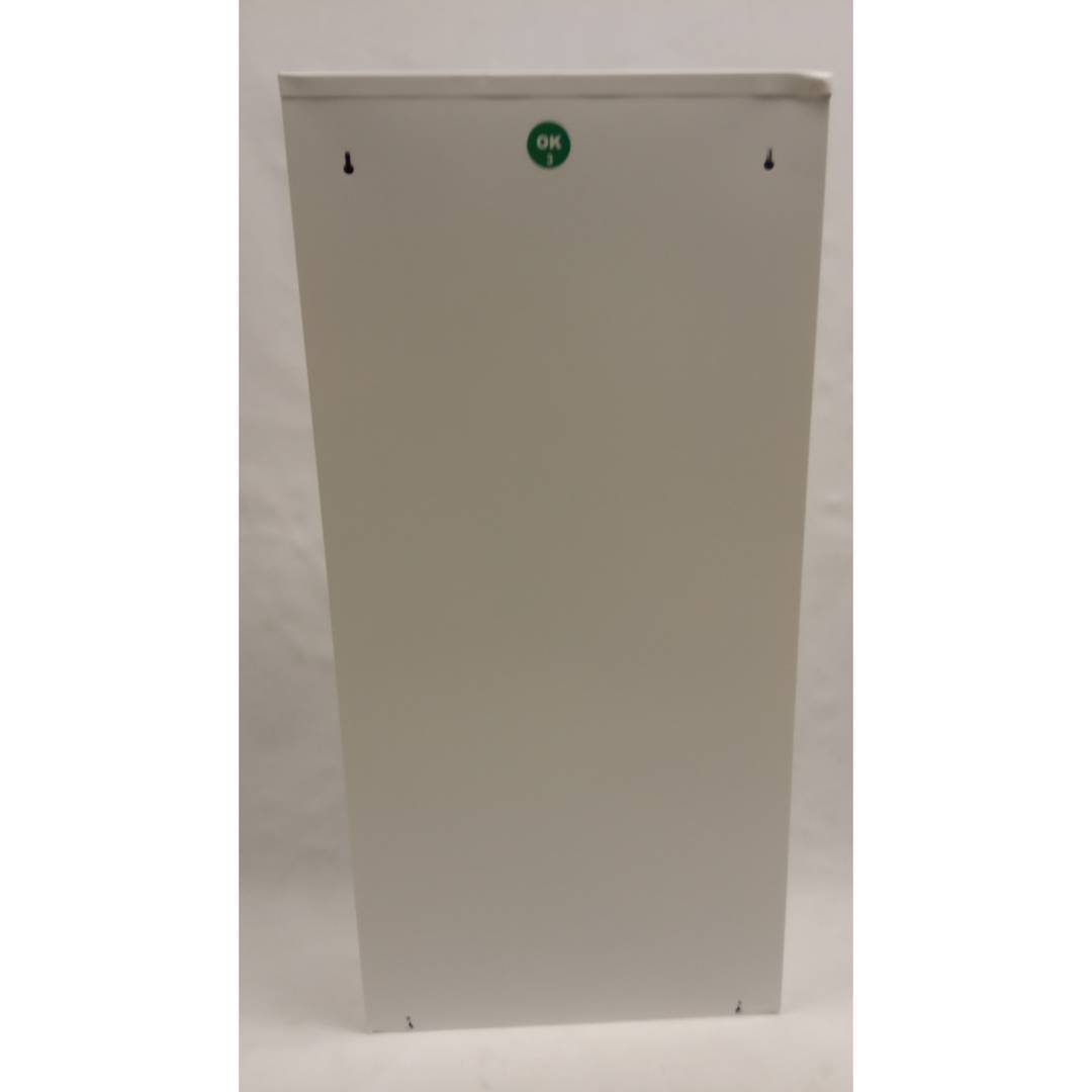 Sapateira metálica com 3 compartimentos brancos