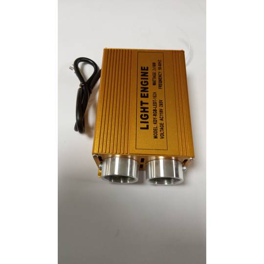 Źródło światła LED do oświetlacza światłowodowego 2x16W RGB 20 mm RF