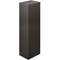 Metal waste bin with 3 black compartments for recycling