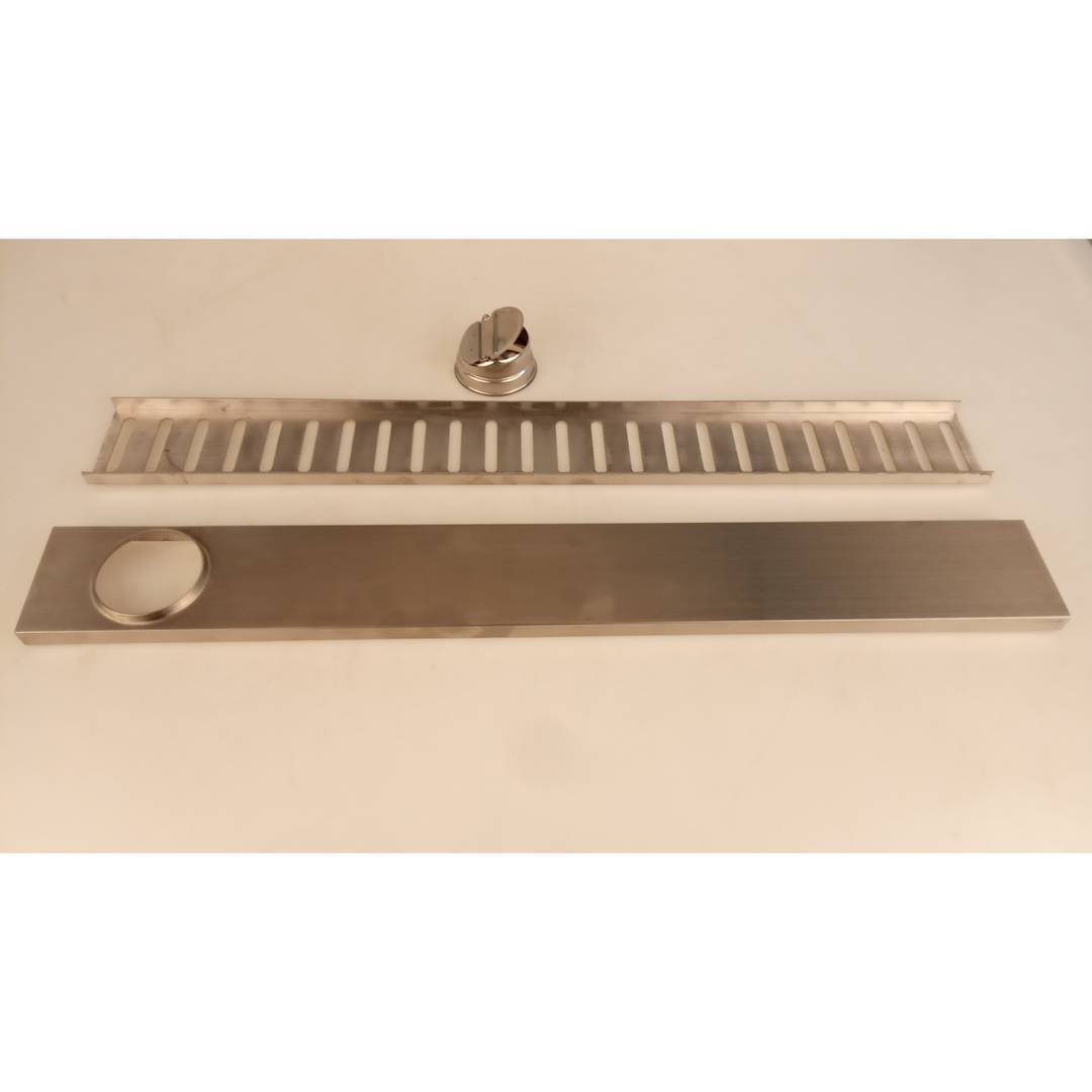 Rynna odpływowa 60x7,5cm z kratką ze stali nierdzewnej matowej