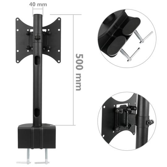 Gelenkmonitor und TV-Halterung für Flachbildschirm VESA 100/200 1xLCD LCD-096