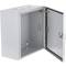 Caja de distribución eléctrica metálica con protección IP54 para fijación a pared 400x400x200mm