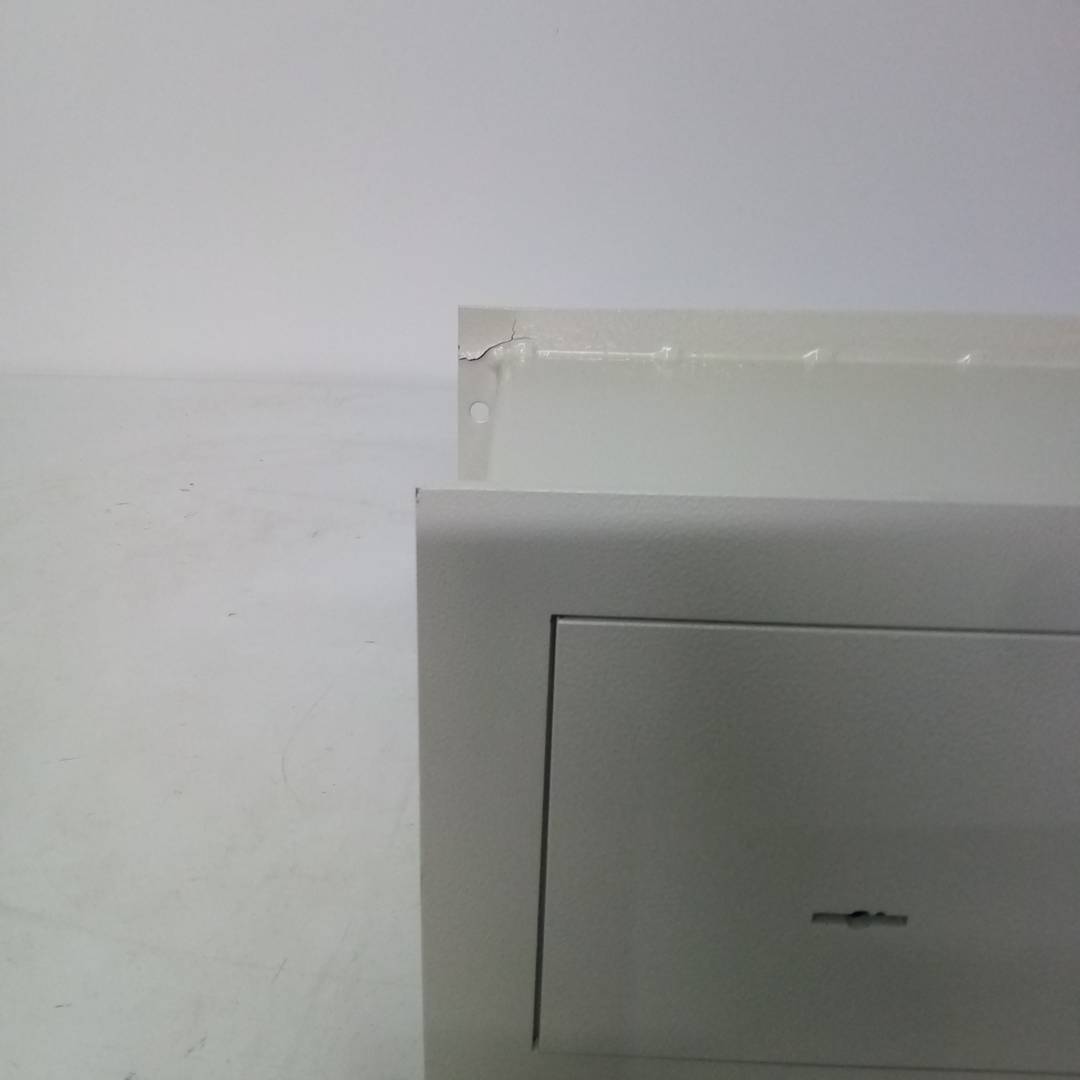 Einbautresor aus Stahl mit Schlüsseln 31x15x21cm beige