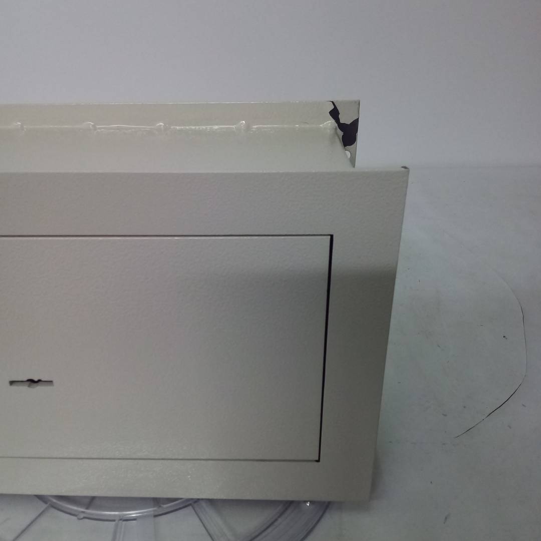 Einbautresor aus Stahl mit Schlüsseln 31x15x21cm beige