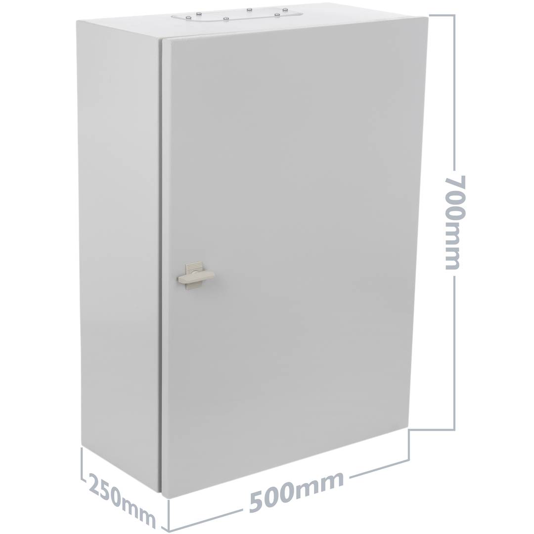 Metallischer Elektroverteiler mit IP54-Schutz für die Wandmontage 500x700x250mm
