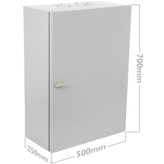 Metallischer Elektroverteiler mit IP54-Schutz für die Wandmontage 500x700x250mm