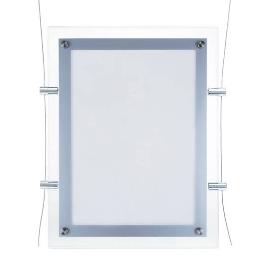 Picture frame illuminated by LED A2 495x670mm double-sided methacrylate for poster advertisement signboard