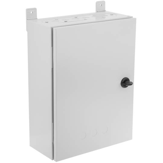 Wodoodporna metalowa skrzynka rozdzielcza o stopniu ochrony IP54 do montażu naściennego 350x150x300mm